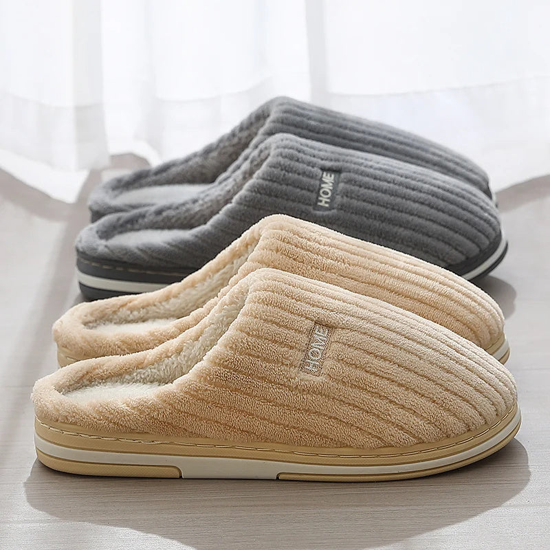 Cozy Winter Cotton Slippers – Warm, Non-Slip Comfort for Home