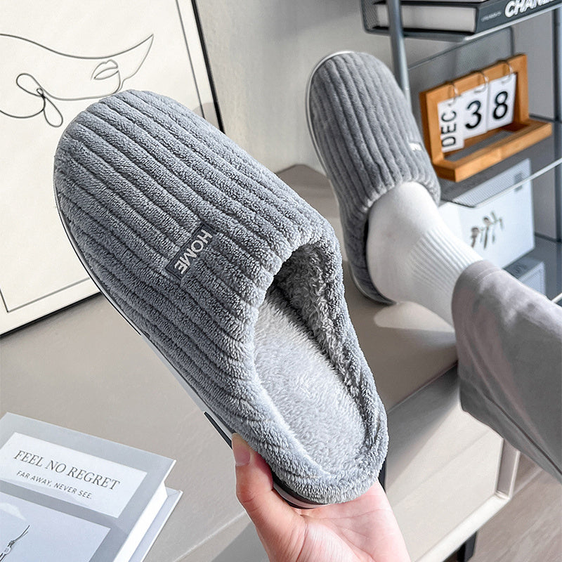 Cozy Winter Cotton Slippers – Warm, Non-Slip Comfort for Home