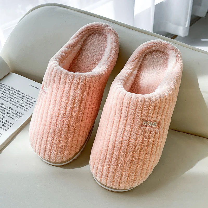 Cozy Winter Cotton Slippers – Warm, Non-Slip Comfort for Home
