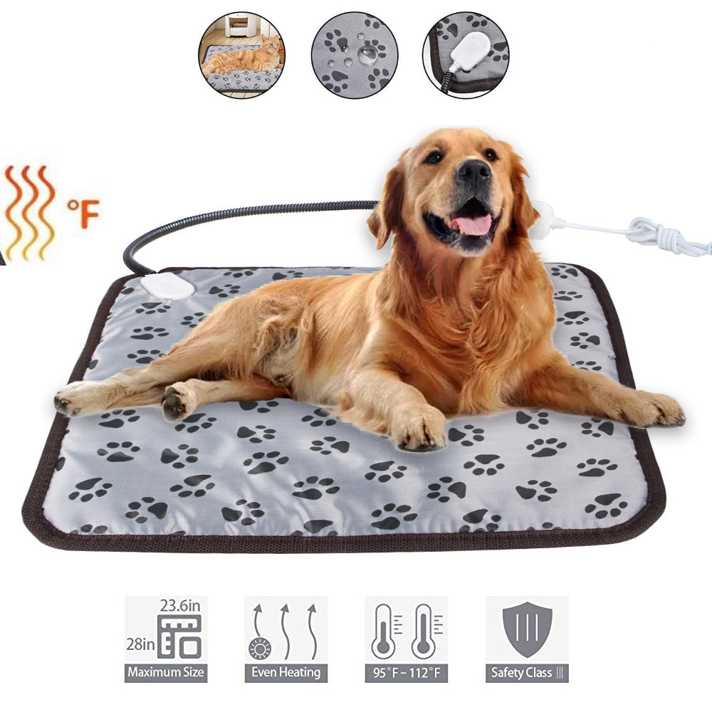 Cozy Electric Pet Heating Pad – Safe, Waterproof Winter Comfort Mat
